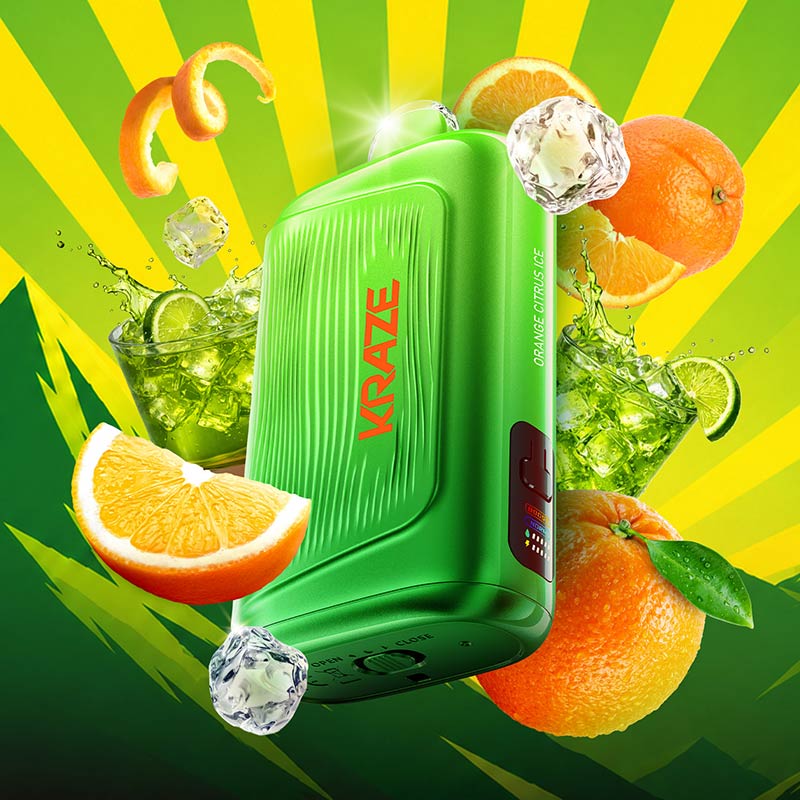Kraze Giga Disposable - Orange Citrus Ice (MB) - Bay Vape