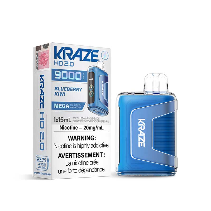 Kraze HD 2.0 Jetable - Myrtille Kiwi
