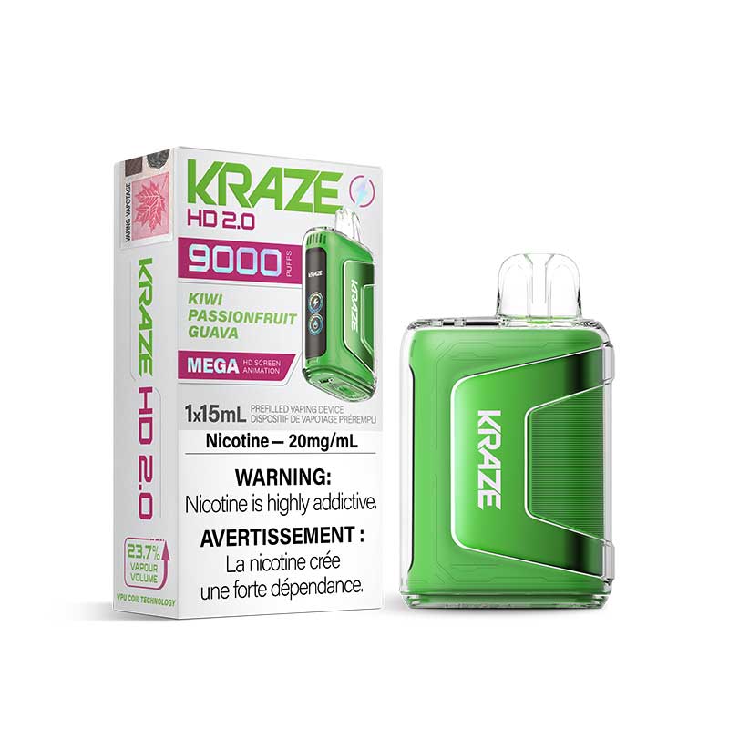 Kraze HD 2.0 Disposable - Kiwi Passionfruit Guava