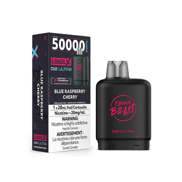 Level X G2 Ultra Pod - Flavour Beast - Blue Raspberry Cherry