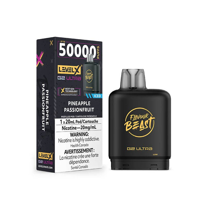 Level X G2 Ultra Pod - Flavour Beast - Pineapple Passionfruit Iced (MB)