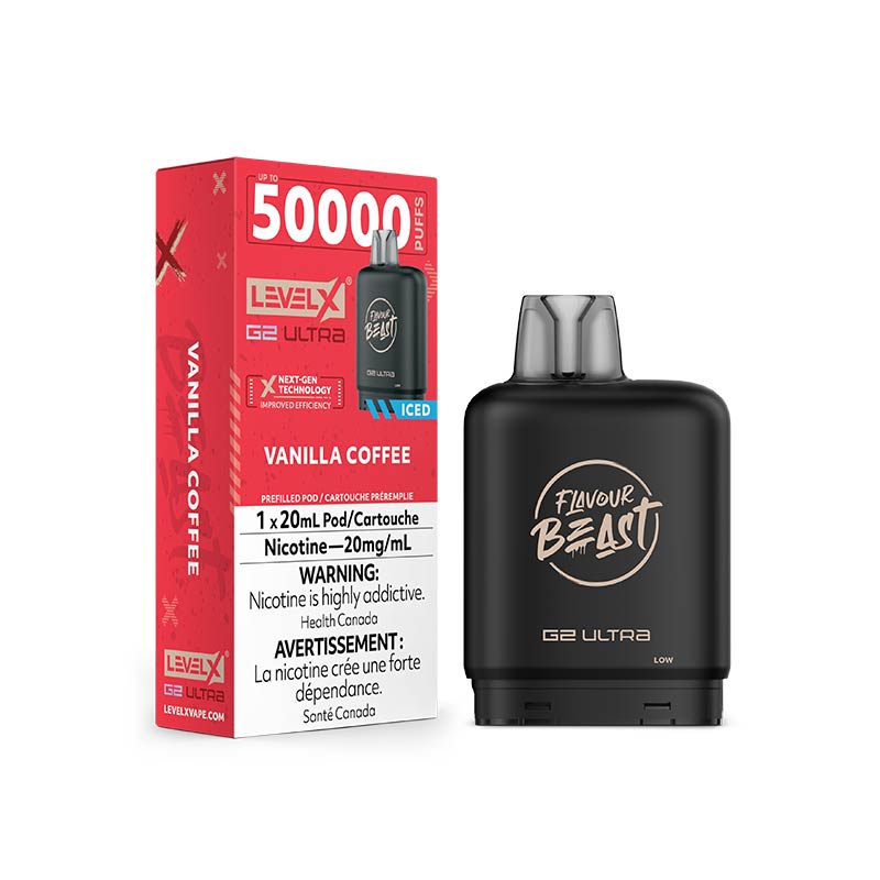 Level X G2 Ultra Pod - Flavour Beast - Vanilla Coffee Iced - Bay Vape
