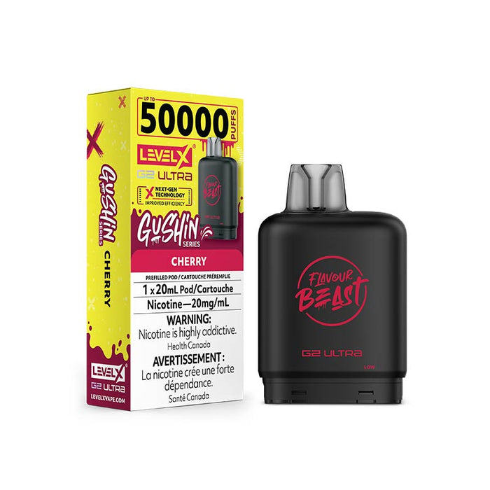 Level X G2 Ultra Pod - Flavour Beast - Gushin Cherry