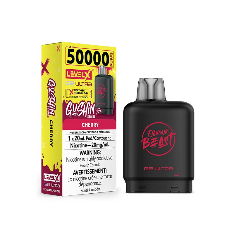 Level X G2 Ultra Pod - Flavour Beast - Gushin Cherry (ON) - Bay Vape