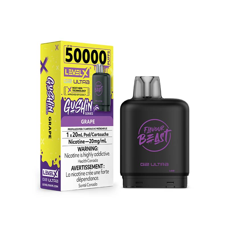 Level X G2 Ultra Pod - Flavour Beast - Gushin Grape (MB) - Bay Vape