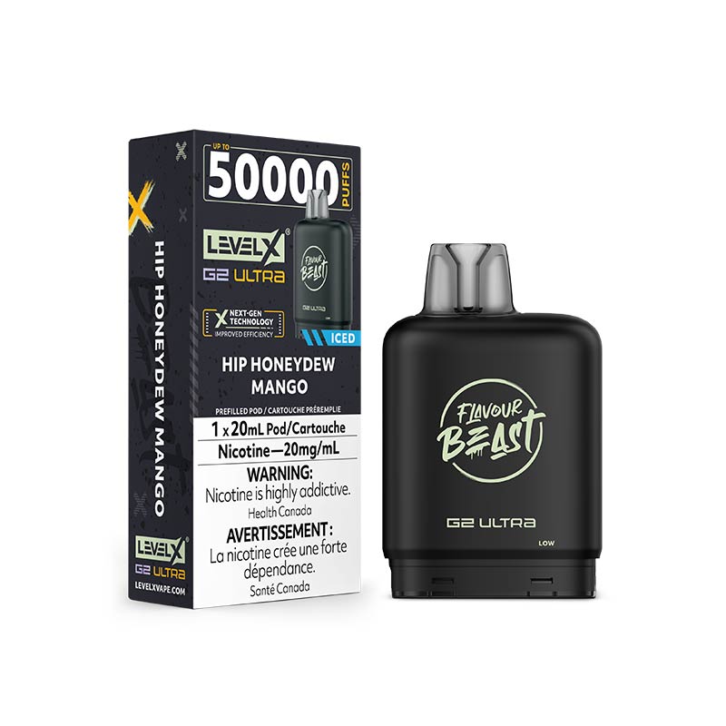 Level X G2 Ultra Pod - Flavour Beast - Hip Honeydew Mango Iced (MB) - Bay Vape