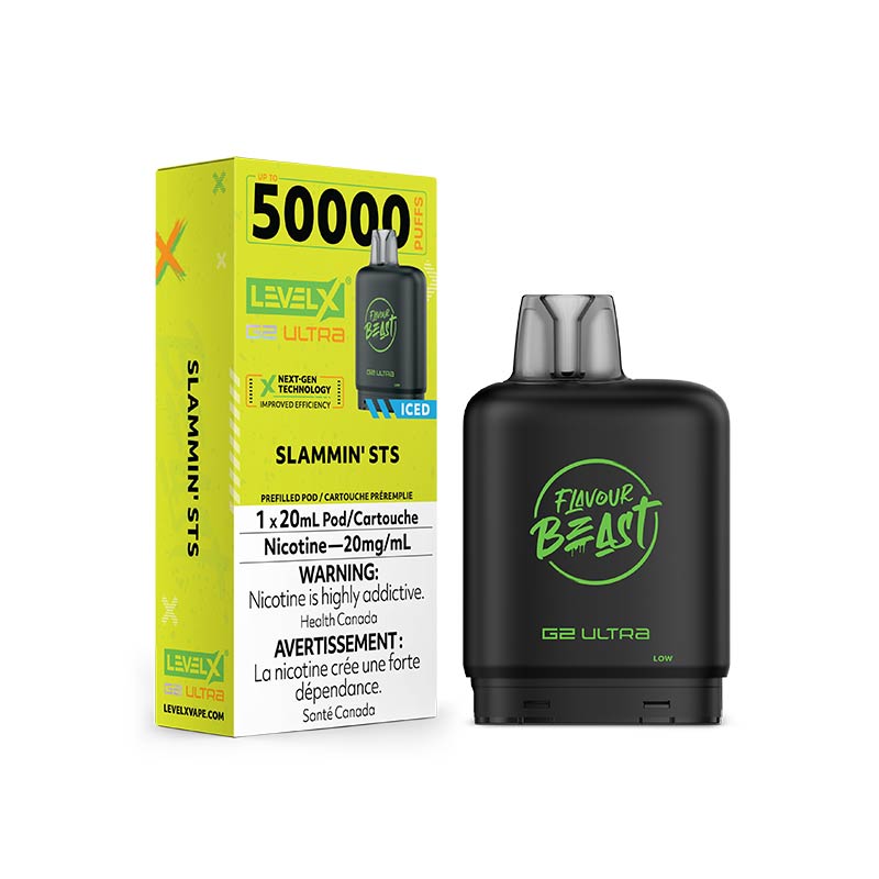 Level X G2 Ultra Pod - Flavour Beast - Slammin' STS Iced - Bay Vape