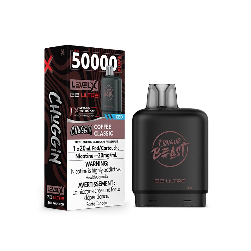 Level X Flavour Beast G2 Ultra Pod - Chuggin' - Coffee Classic Ice (ON) - Bay Vape