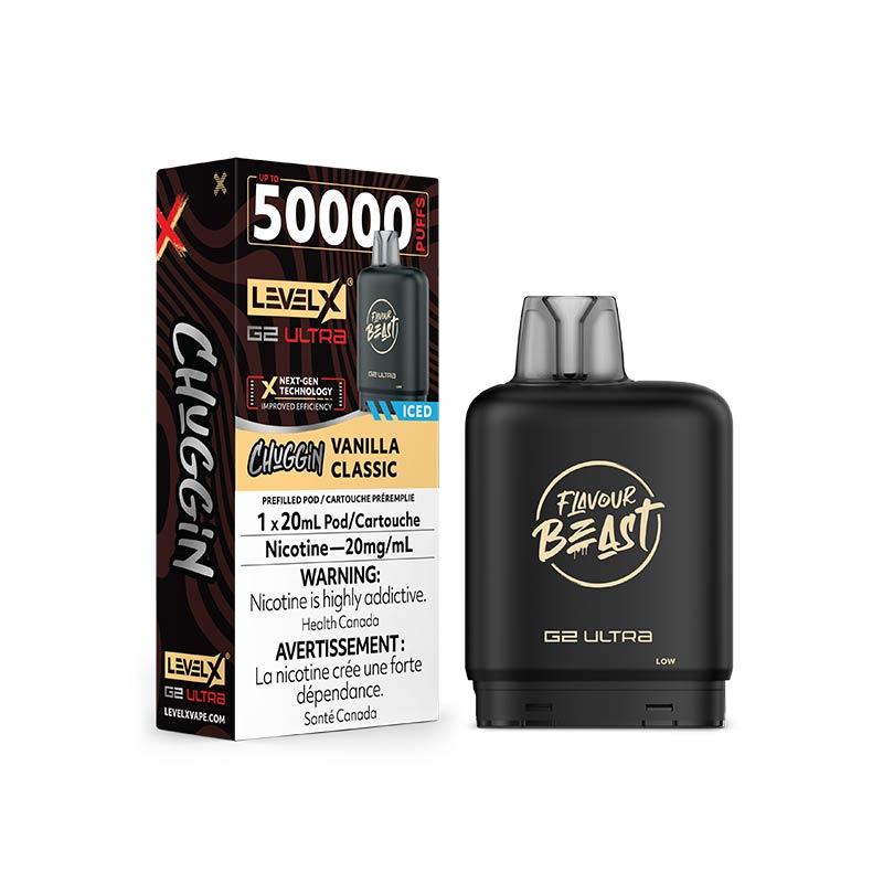 Level X Flavour Beast G2 Ultra Pod - Chuggin' - Vanilla Classic Ice (ON) - Bay Vape