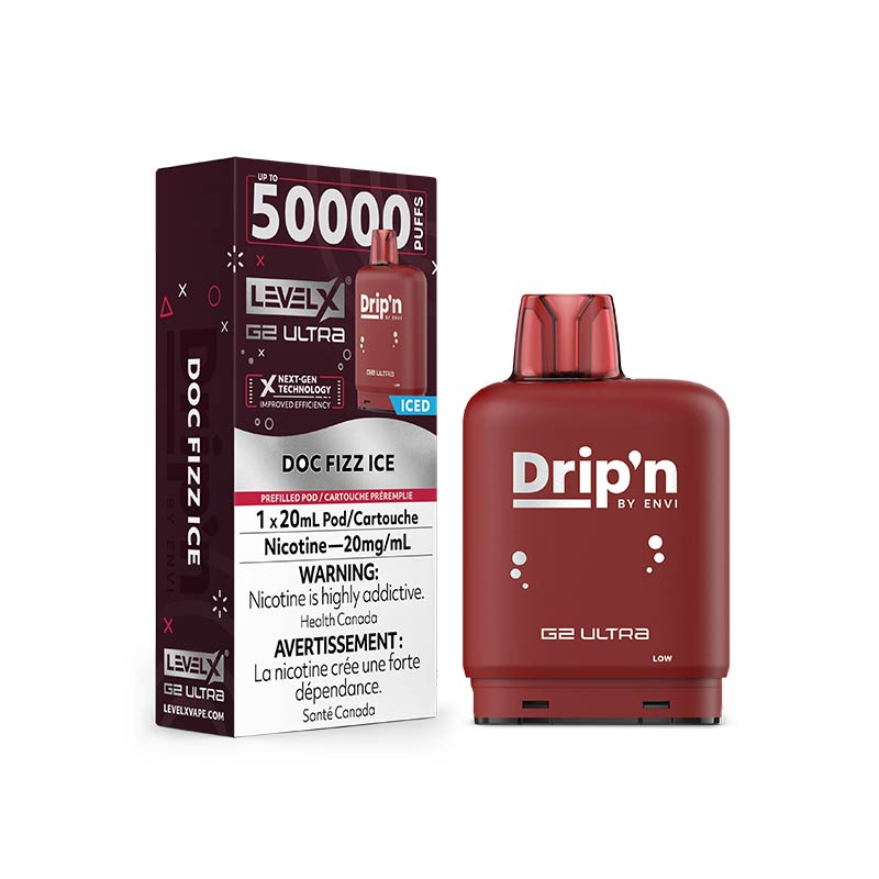 Level X Drip'n G2 Ultra Pod - Doc Fizz Ice - Bay Vape