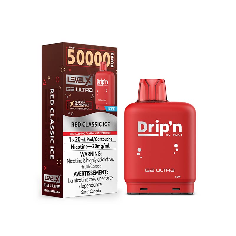 Level X Drip'n G2 Ultra Pod - Red Classic Ice (MB) - Bay Vape