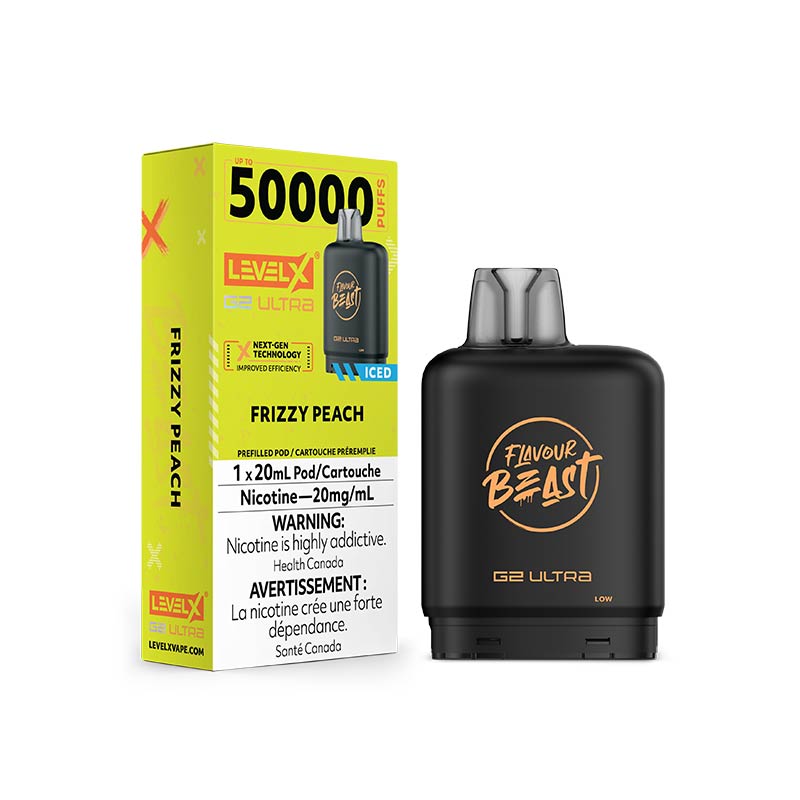 Level X G2 Ultra Pod - Flavour Beast - Frizzy Peach Iced - Bay Vape
