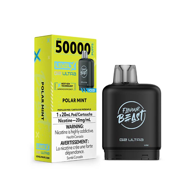 Level X G2 Ultra Pod - Flavour Beast - Polar Mint (ON) - Bay Vape
