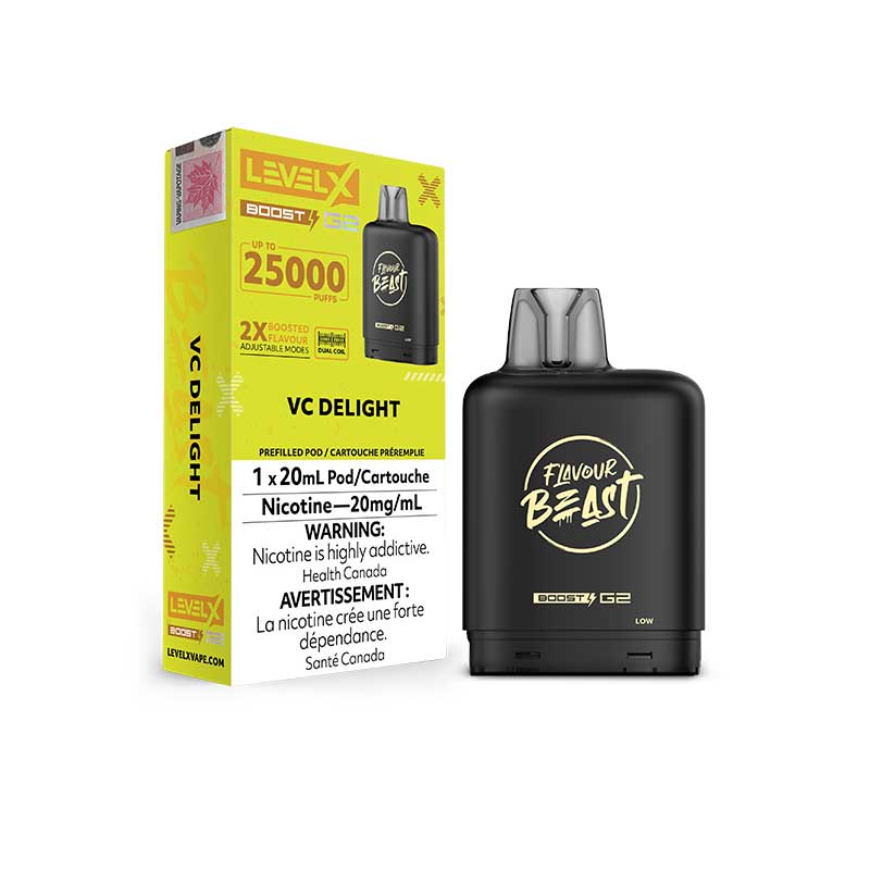 Level X Boost Pod 20mL - Flavour Beast - VC Delight (ON)