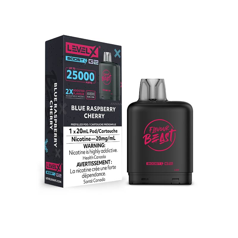 Level X Flavour Beast Boost G2 Pod - Blue Raspberry Cherry (ON) - Bay Vape