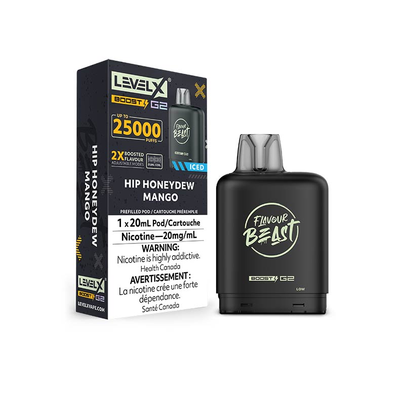 Level X Flavour Beast Boost G2 Pod - Hip Honeydew Mango (ON) - Bay Vape