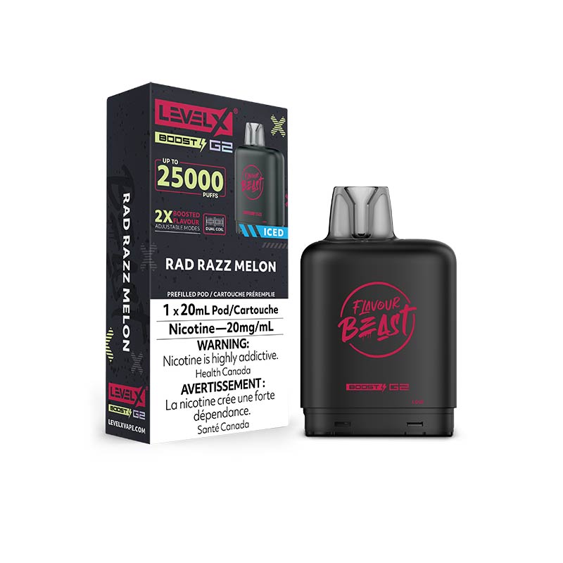 Level X Boost Pod 20mL - Flavour Beast - Rad Razz Melon (ON)