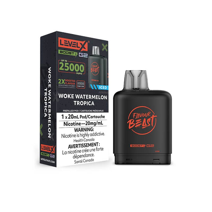 Level X Boost Pod 20mL - Flavour Beast - Woke Watermelon Tropica (ON)