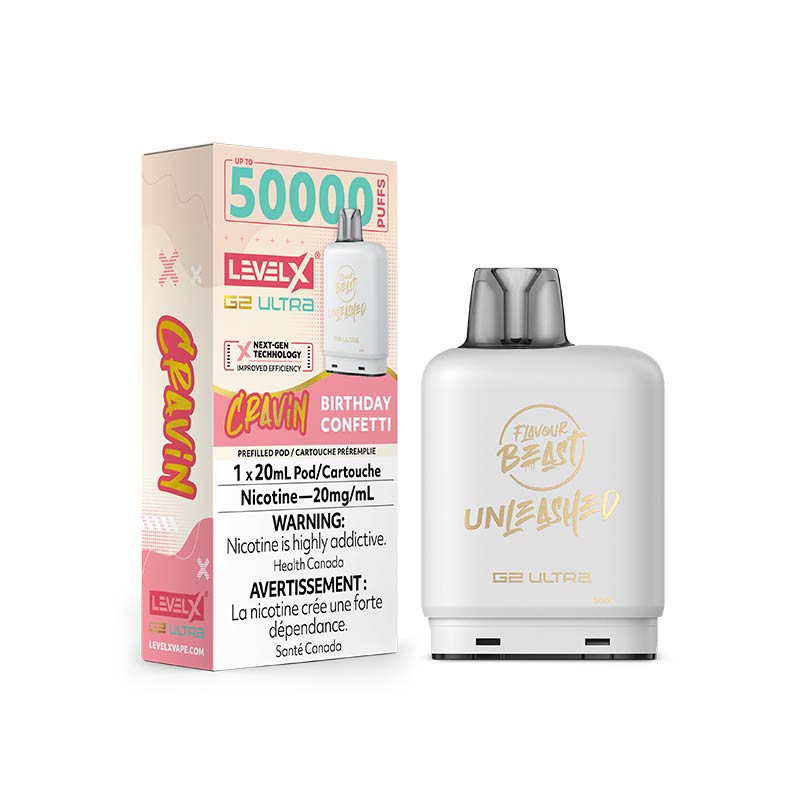 Level X Flavour Beast G2 Ultra Pod - Cravin' - Birthday Confetti (ON) - Bay Vape