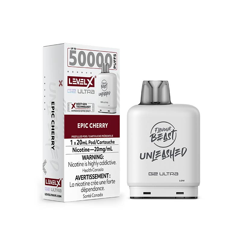 Level X G2 Ultra Pod - Unleashed - Epic Cherry (ON) - Bay Vape