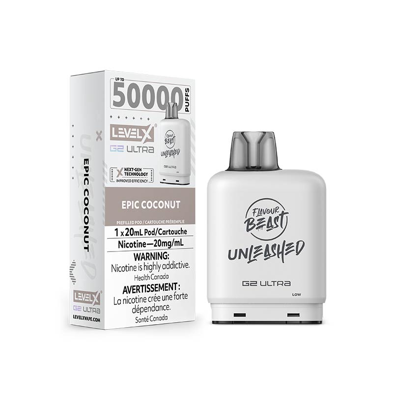 Level X G2 Ultra Pod - Unleashed - Epic Coconut (ON) - Bay Vape
