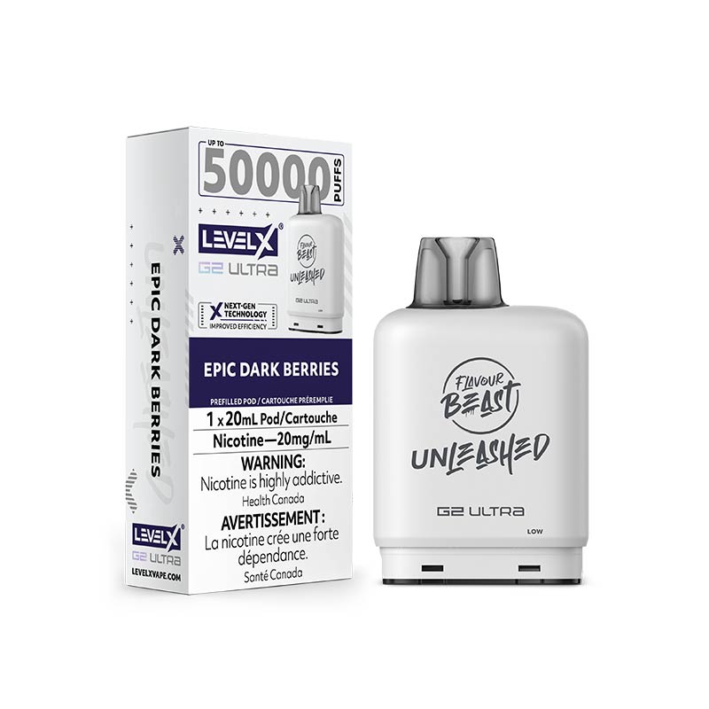 Level X G2 Ultra Pod - Unleashed - Epic Dark Berries (ON) - Bay Vape