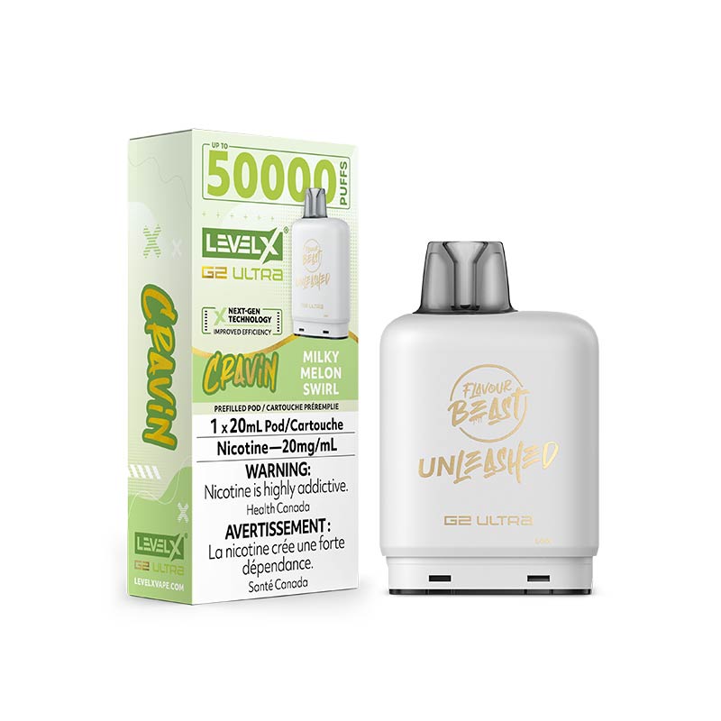 Level X Flavour Beast G2 Ultra Pod - Cravin' - Milky Melon Swirl (ON) - Bay Vape