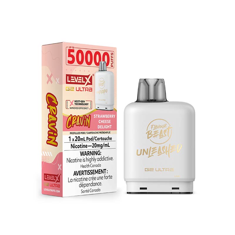 Level X Flavour Beast G2 Ultra Pod - Cravin' - Strawberry Cheese Delight (ON) - Bay Vape