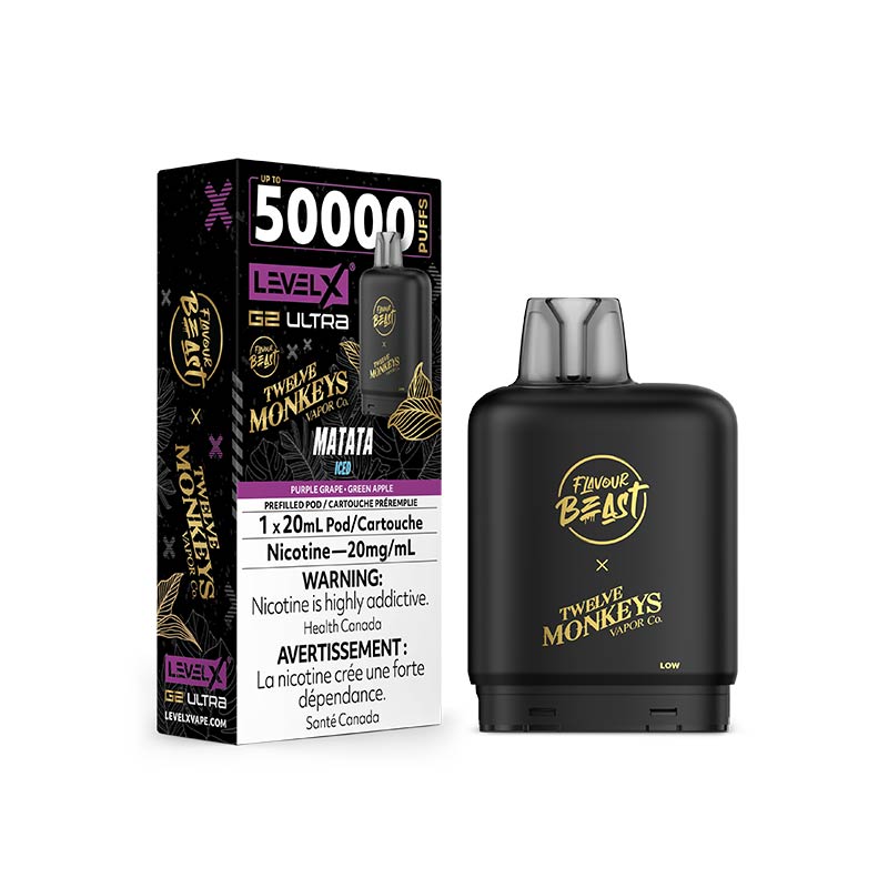 Level X G2 Ultra Pod - Flavour Beast X 12 Monkeys - Matata Iced (MB) - Bay Vape