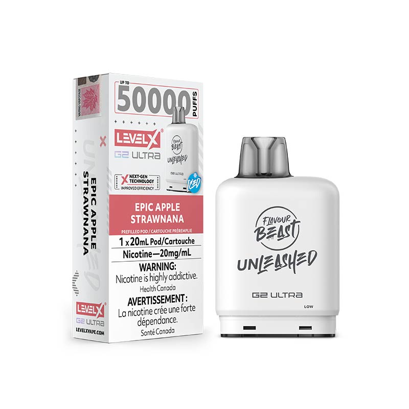 Level X G2 Ultra Pod - Unleashed - Epic Apple Strawnana Iced - Bay Vape