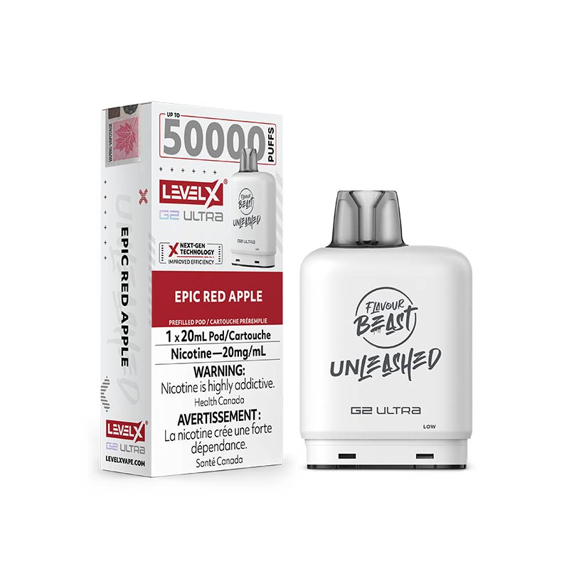 Level X G2 Ultra Pod - Unleashed - Epic Red Apple (MB) - Bay Vape