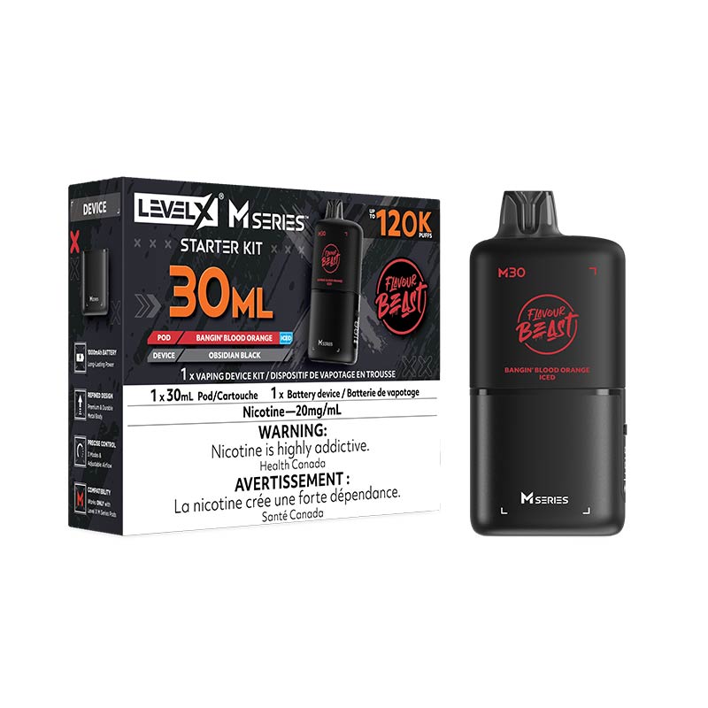 Level X M Series Pod - Flavour Beast - Bangin' Blood Orange Iced (MB)