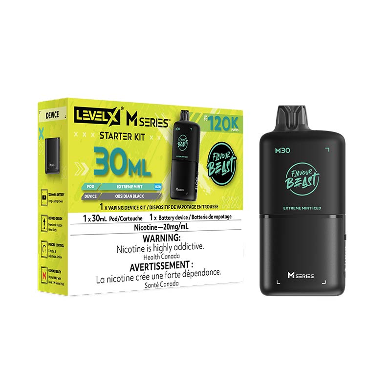 Level X M Series Pod - Flavour Beast - Extreme Mint Iced (MB)
