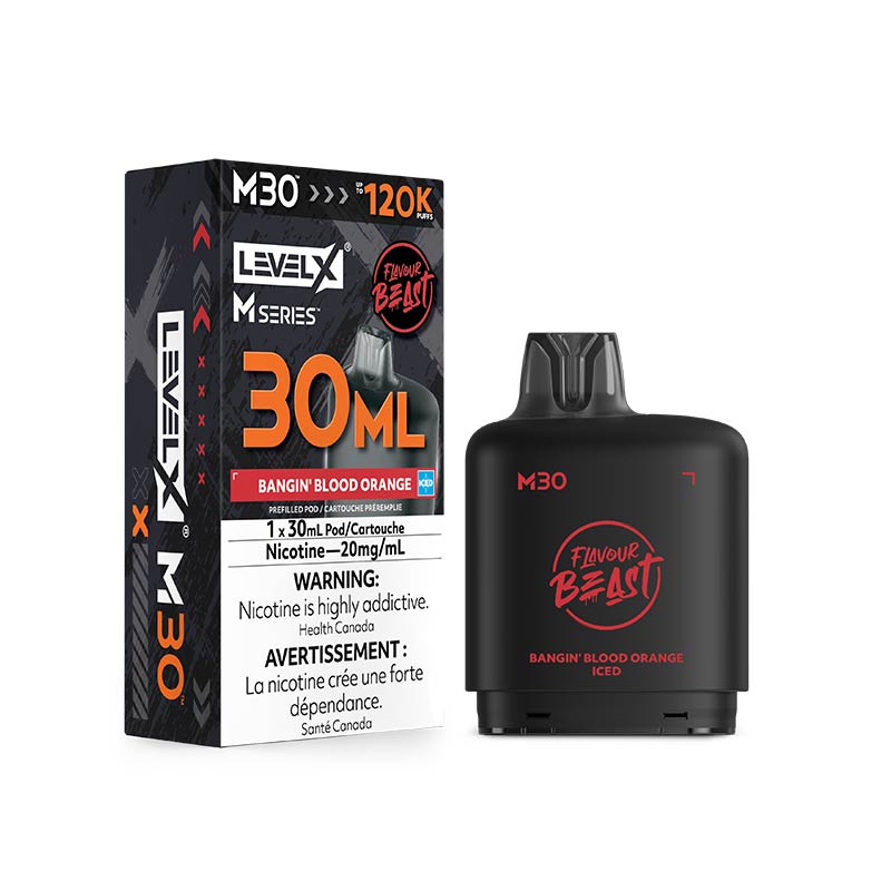 Level X M Series Pod - Flavour Beast - Bangin' Blood Orange Iced (ON)