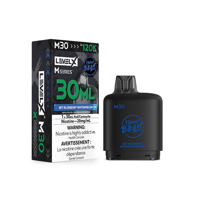 Level X M Series Pod - Flavour Beast - Bet Blueberry Watermelon Iced