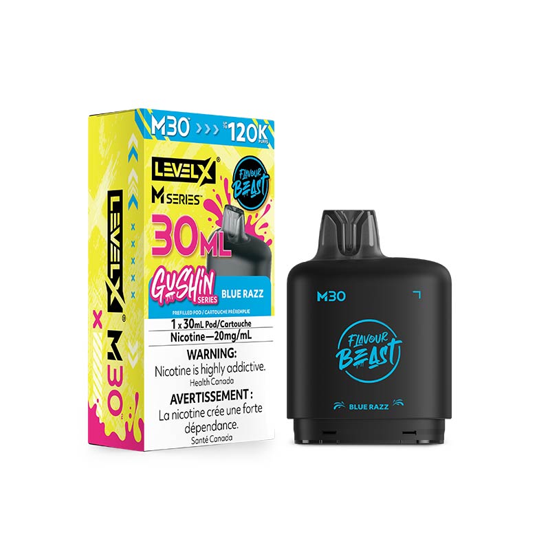 Level X M Series Pod - Flavour Beast - Gushin Blue Razz