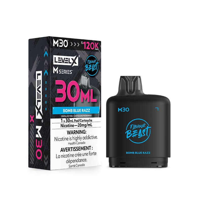 Level X M Series Pod - Flavour Beast - Bomb Blue Razz (ON)