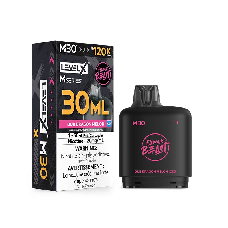 Level X M Series Pod - Flavour Beast - Dub Dragon Melon Iced (ON)