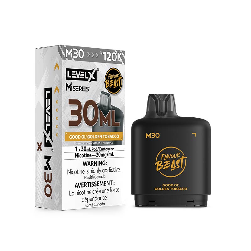 Level X M Series Pod - Flavour Beast - Good Ol' Golden Tobacco (MB)