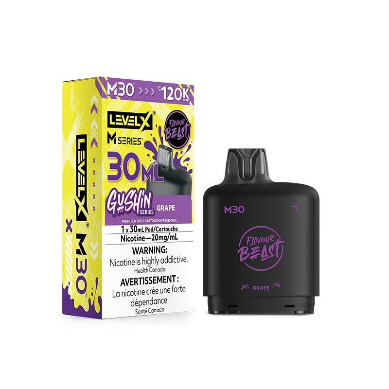 Level X M Series Pod - Flavour Beast - Gushin Grape (ON)