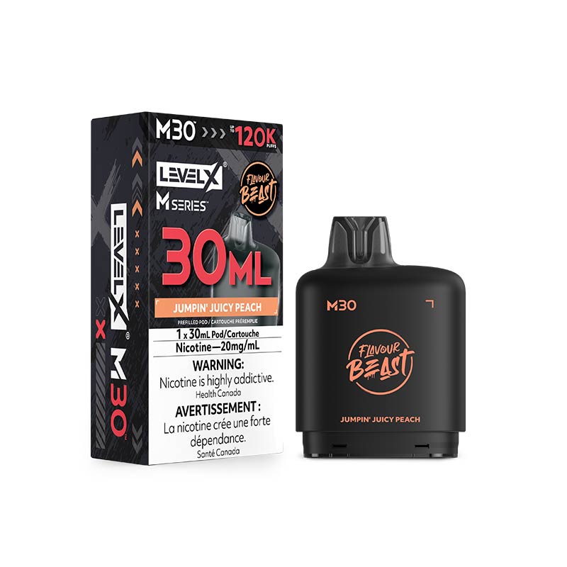 Level X M Series Pod - Flavour Beast - Jumpin' Juicy Peach