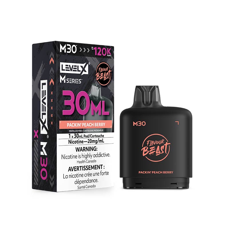 Level X M Series Pod - Flavour Beast - Packin' Peach Berry (ON)