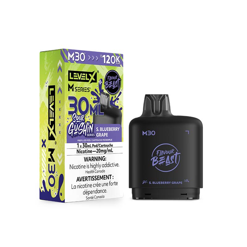 Level X M Series Pod - Flavour Beast - Gushin S. Blueberry Grape