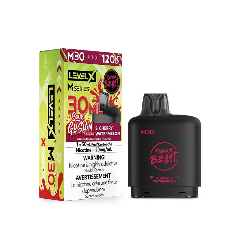 Level X M Series Pod - Flavour Beast - Gushin S. Cherry Watermelon