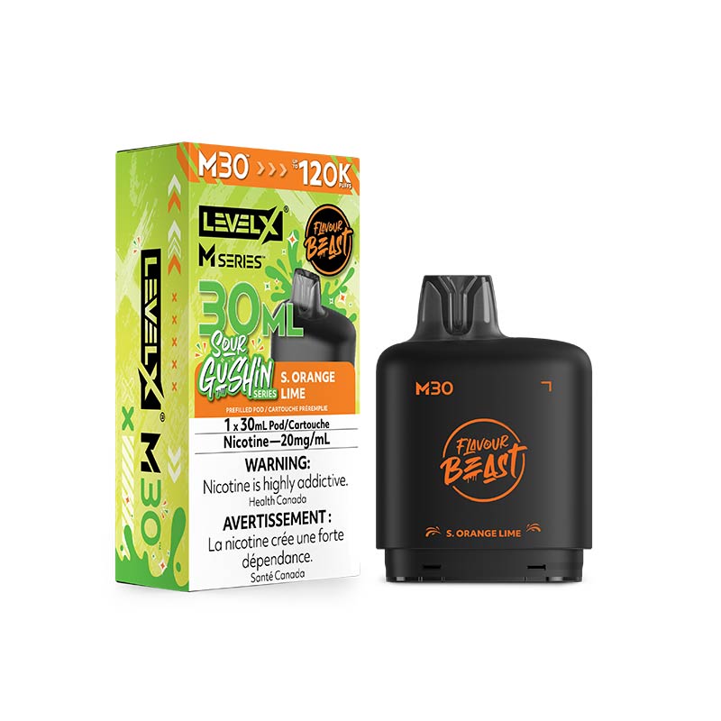 Level X M Series Pod - Flavour Beast - Gushin S. Orange Lime