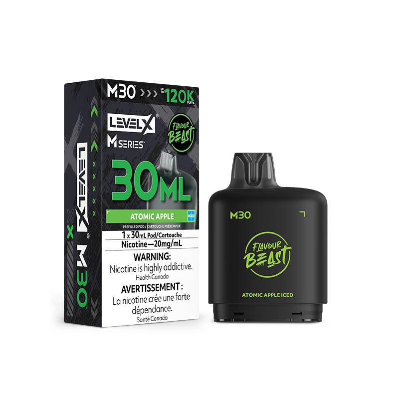 Level X M30 Pod - Flavour Beast - Atomic Apple Iced (MB) - Bay Vape