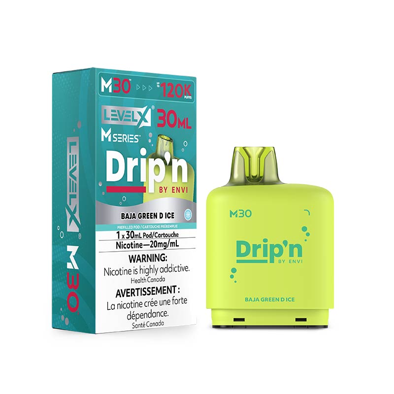 Level X M30 Pod - Drip'n - Baja Green D Ice (ON)