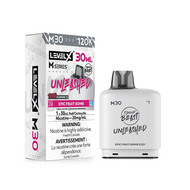 Level X M30 Pod - Flavour Beast Unleashed - Epic Fruit Bomb Iced (AB) - Bay Vape