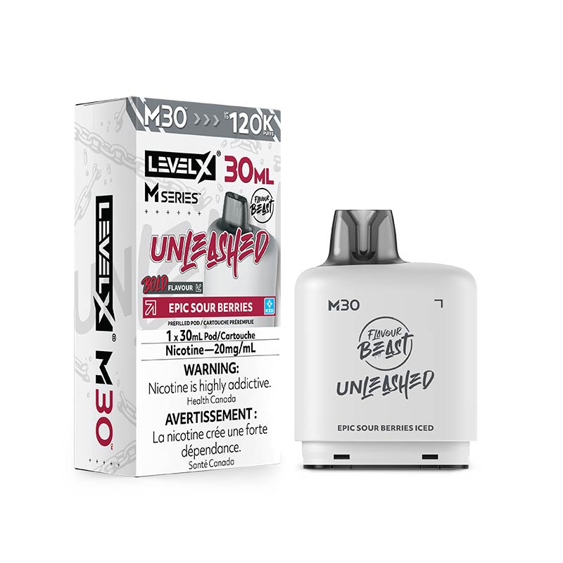 Level X M30 Pod - Flavour Beast Unleashed - Epic Sour Berries Iced (AB) - Bay Vape