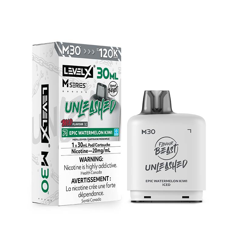 Level X M30 Pod - Flavour Beast Unleashed - Epic Watermelon Kiwi Iced